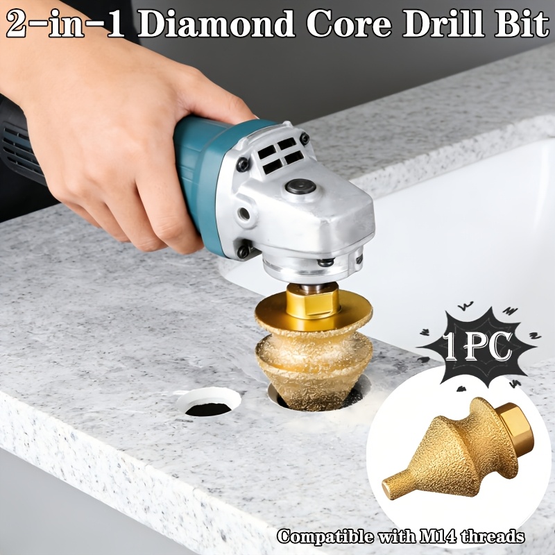 Rolling Pin Marble - M14 Industrial Thread Diamond Hole Cutter