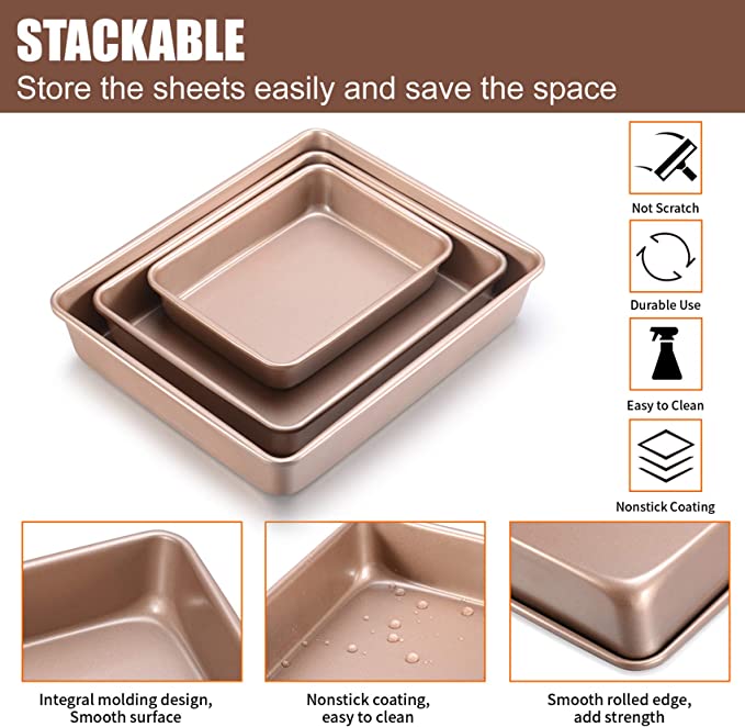 Deep Baking Pan Cookies Sheet  - Springform Pan Set review and price