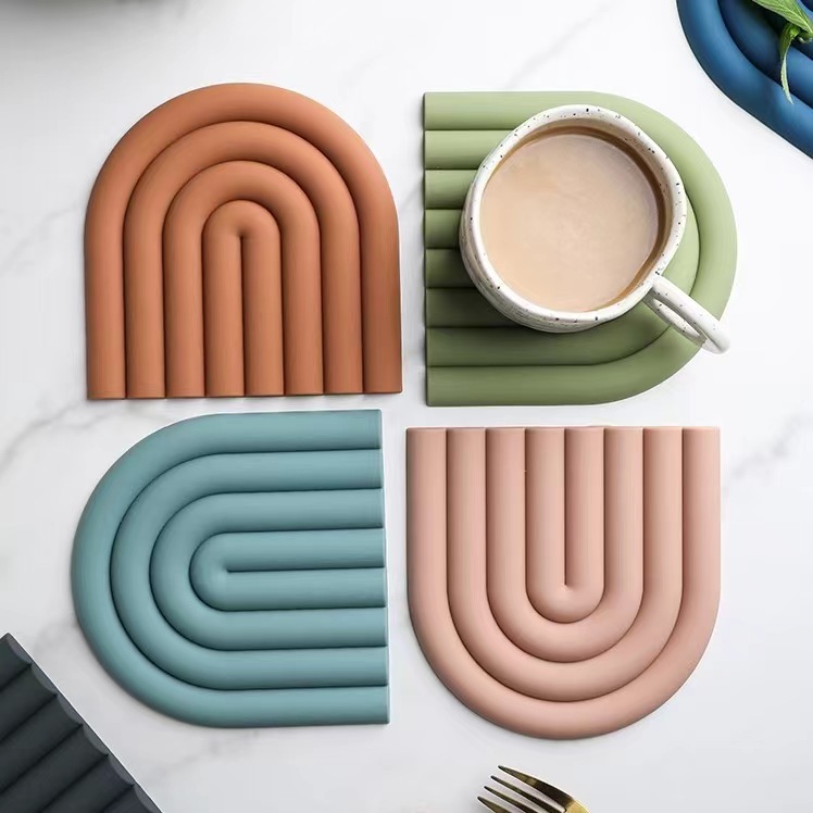 Rainbow Silicone Table Mat Coa - Kitchen Baking Pan Organizer review and price