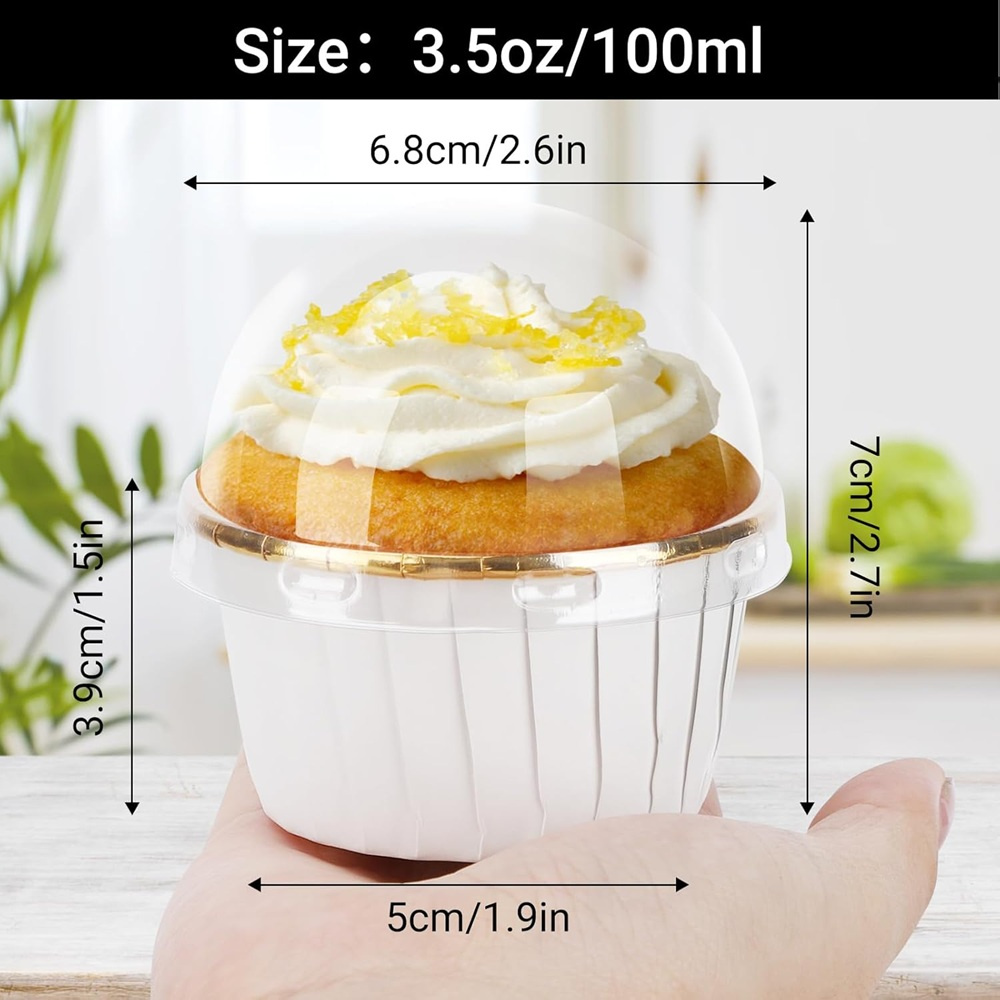 50 pcs Muffins Cup Paper Cupca - Kitchen Baking Cake review and price