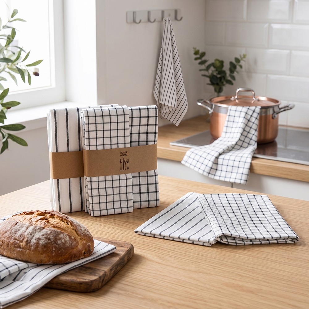 4 PCS Modern Plaid Cotton Dish - Kitchen Baking Dishes review and price