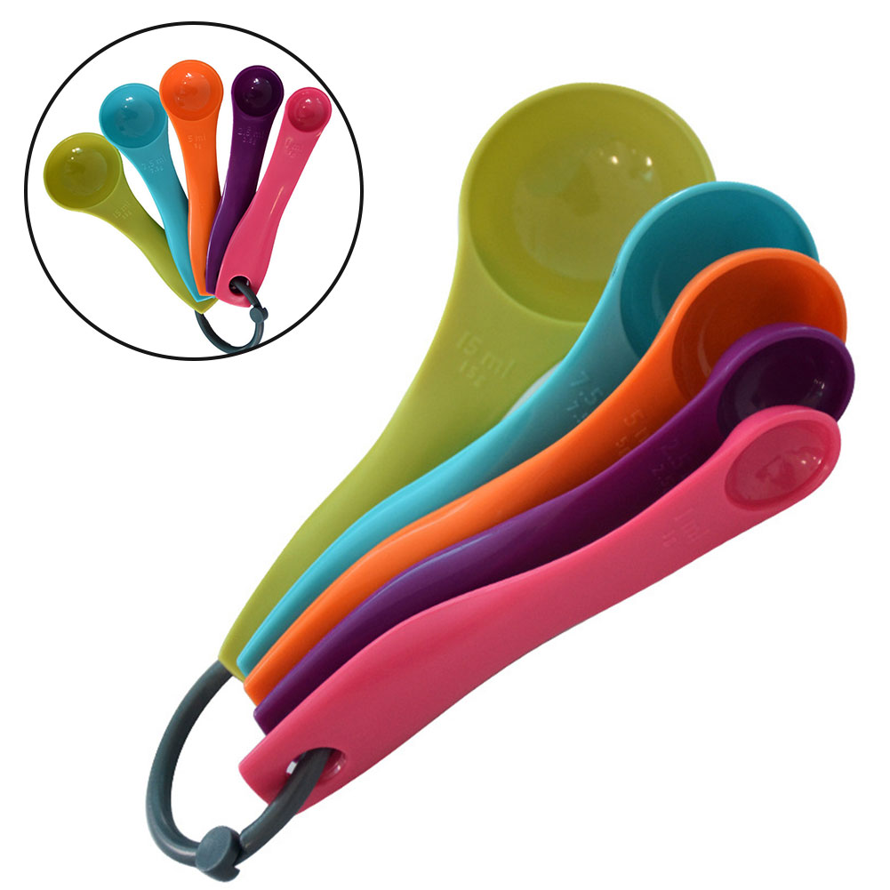 5-Piece Colorful Salt Oil Spoo - Kitchen Baking Kit review and price
