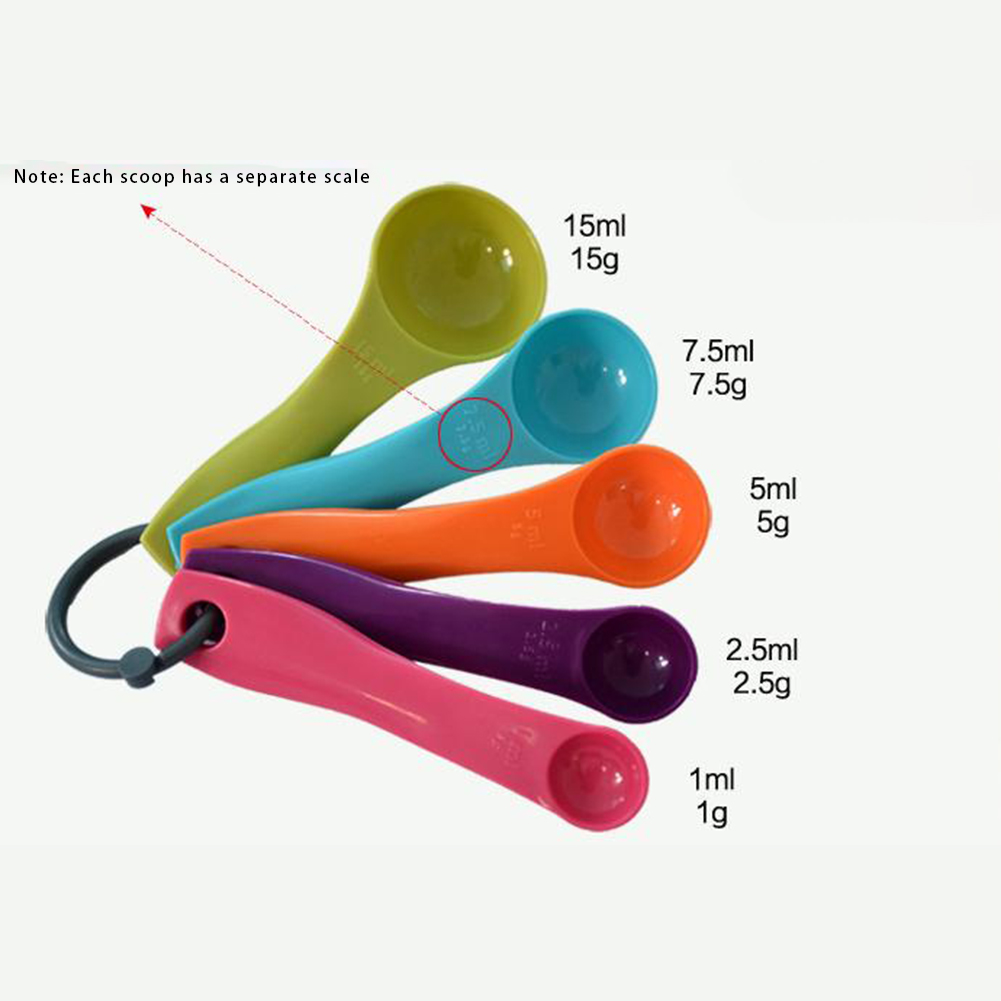 5-Piece Colorful Salt Oil Spoo - Kitchen Baking Kit review and price