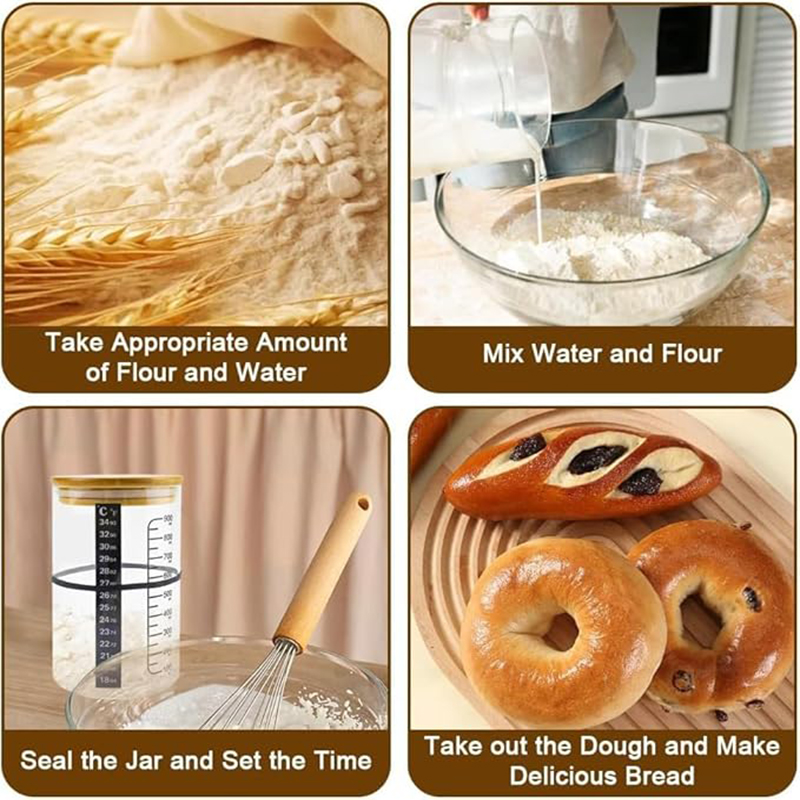 Sourdough Starter Jar Kit Sour - Kitchen Baking Kit review and price