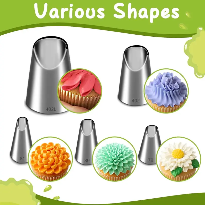 5PCS Stainless Steel Piping No - Kitchen Baking Kit review and price