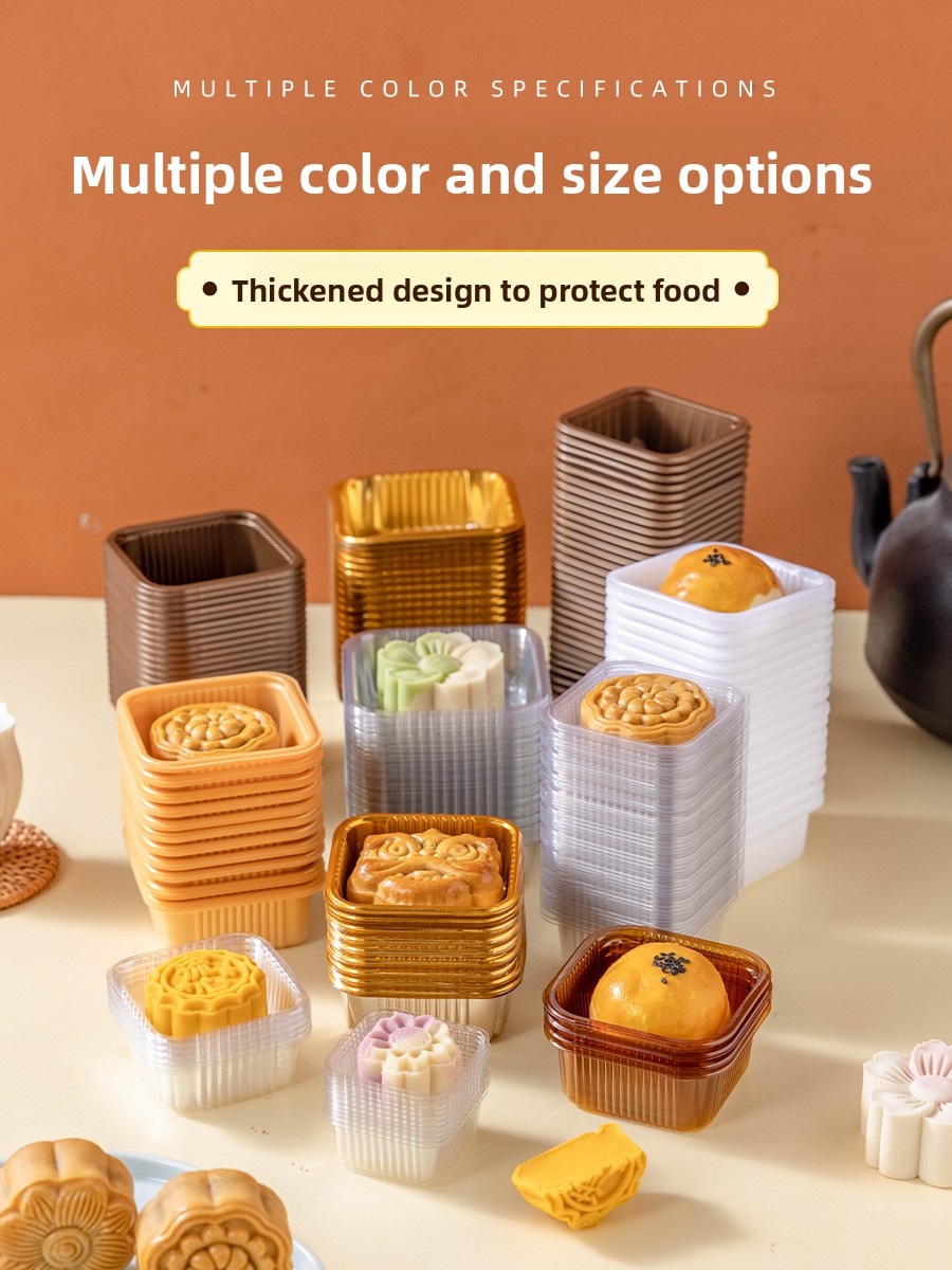 Thickened Plastic Mooncake Pac - Kitchen Baking Cake review and price