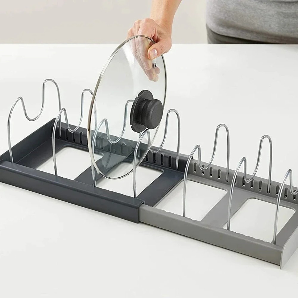 Expandable Pot Lid Organizer A - Kitchen Baking Pan Organizer review and price