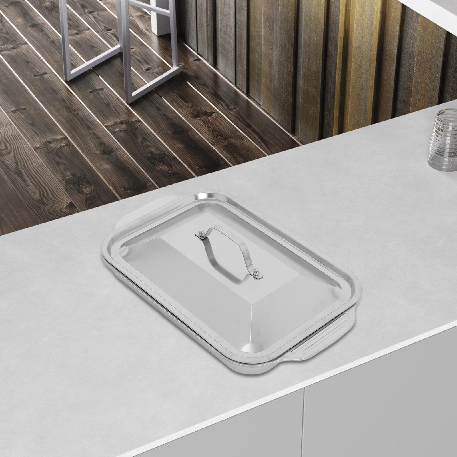 Stainless Steel Rectangular Gr - Kitchen Baking Dishes review and price