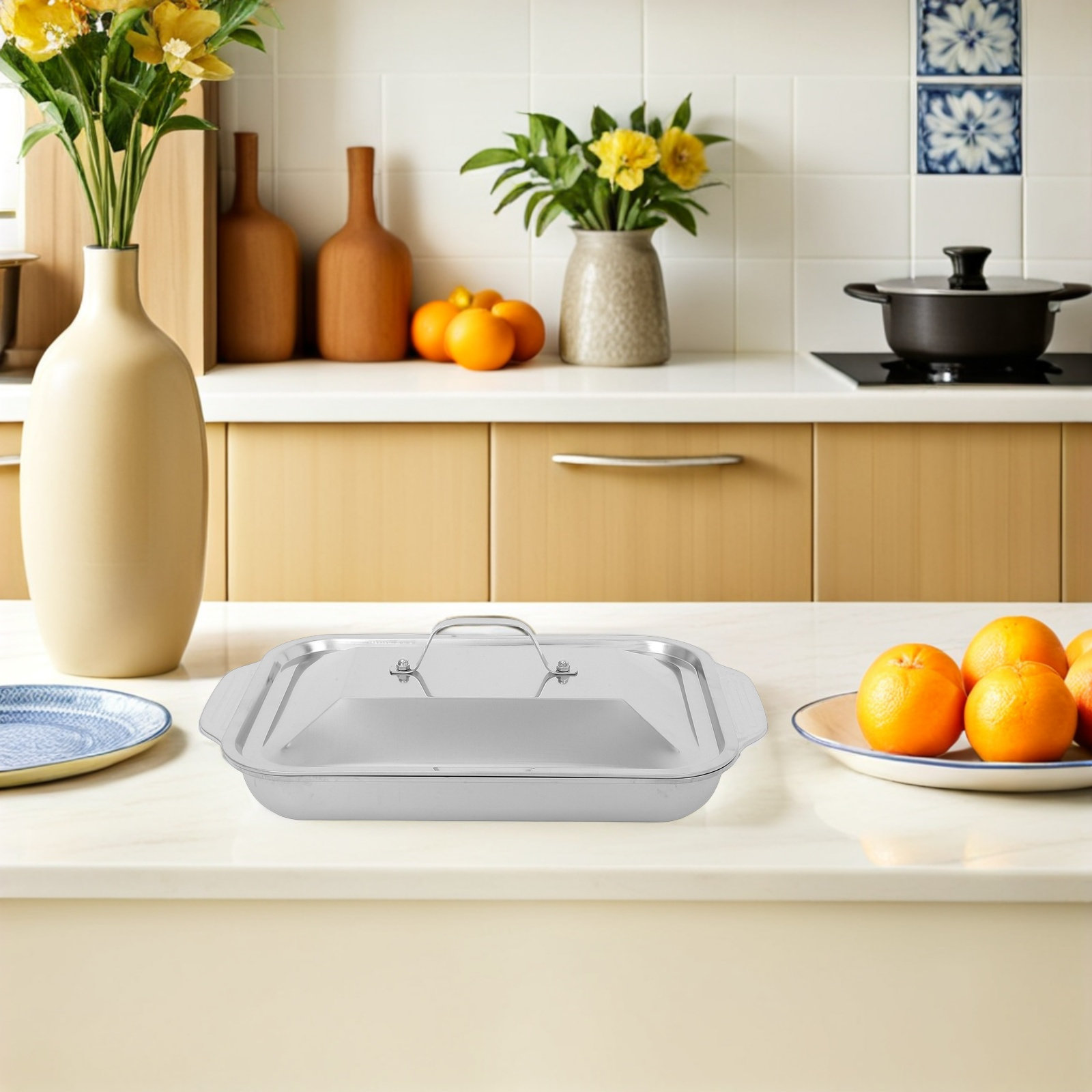 Stainless Steel Rectangular Gr - Kitchen Baking Dishes review and price