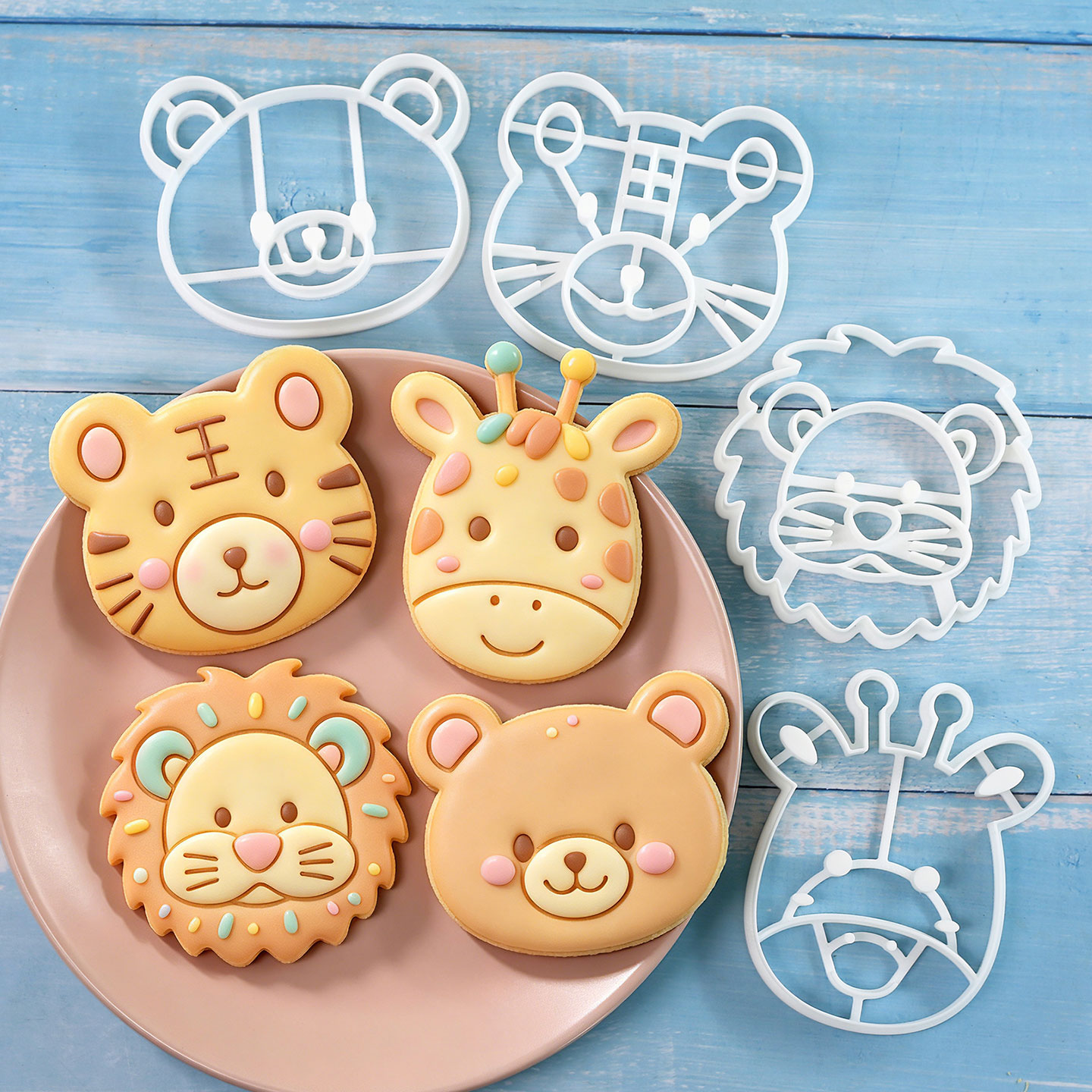 4 Pcs Animal Cookie Cutters Se - Kitchen Baking Cake review and price