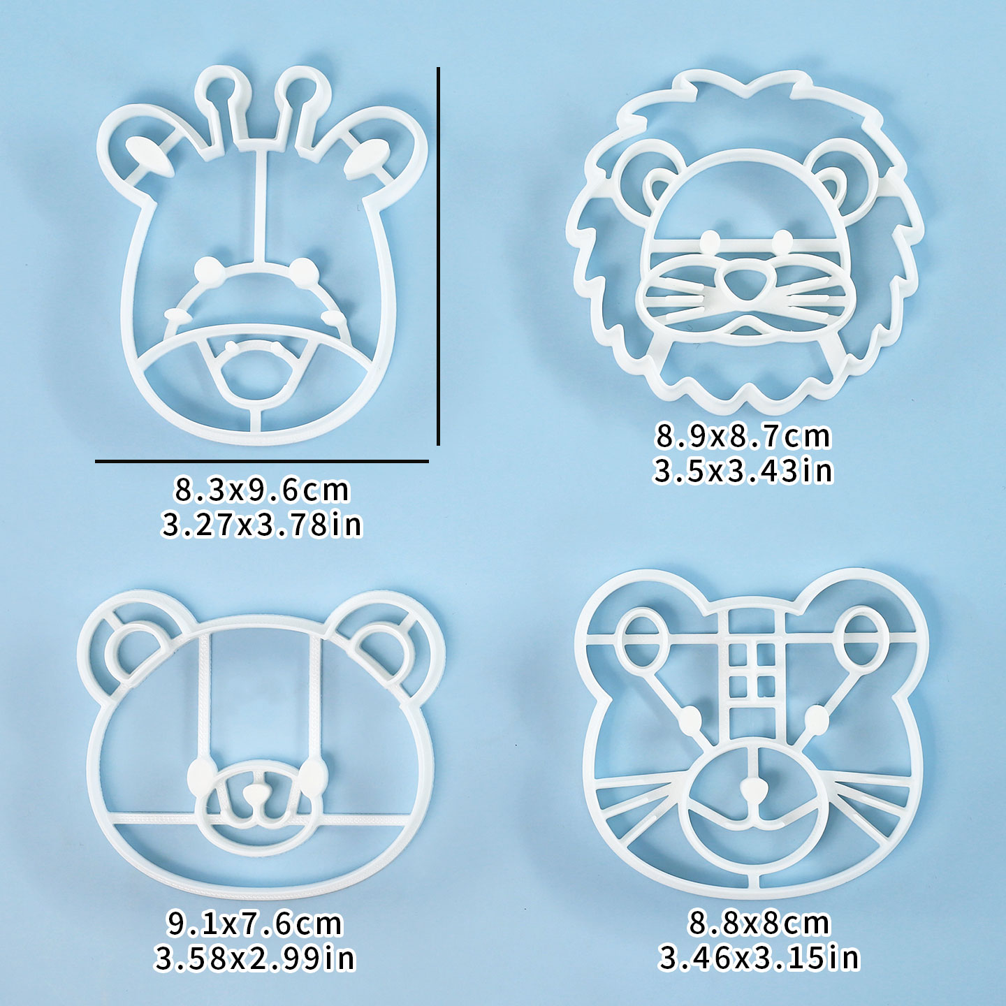 4 Pcs Animal Cookie Cutters Se - Kitchen Baking Cake review and price