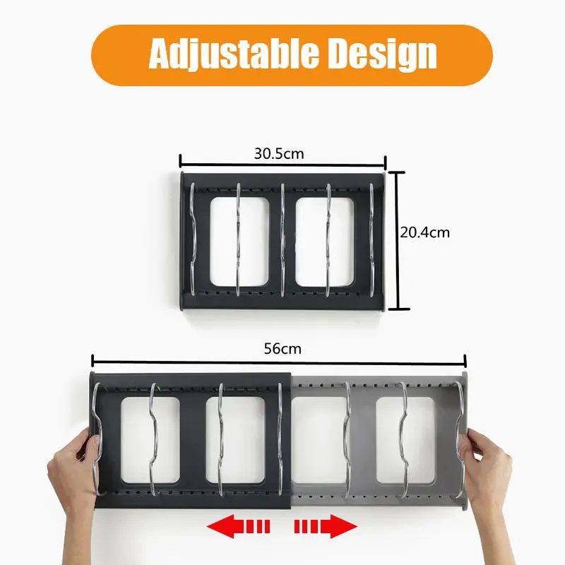 Expandable Stainless Steel Sto - Kitchen Baking Pan Organizer review and price