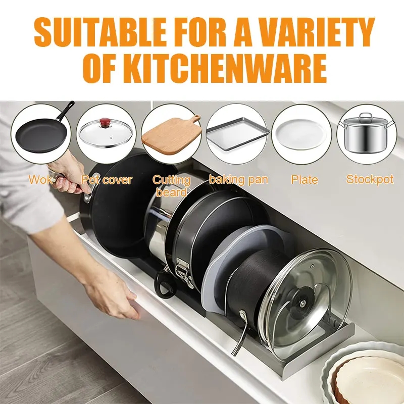 Expandable Stainless Steel Sto - Kitchen Baking Pan Organizer review and price