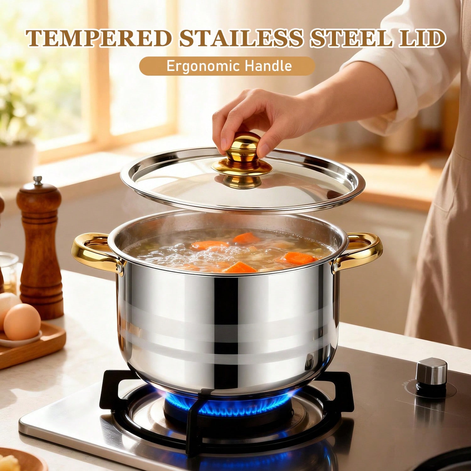 Stainless Steel Pot Set Modern - Kitchen Baking Kit review and price