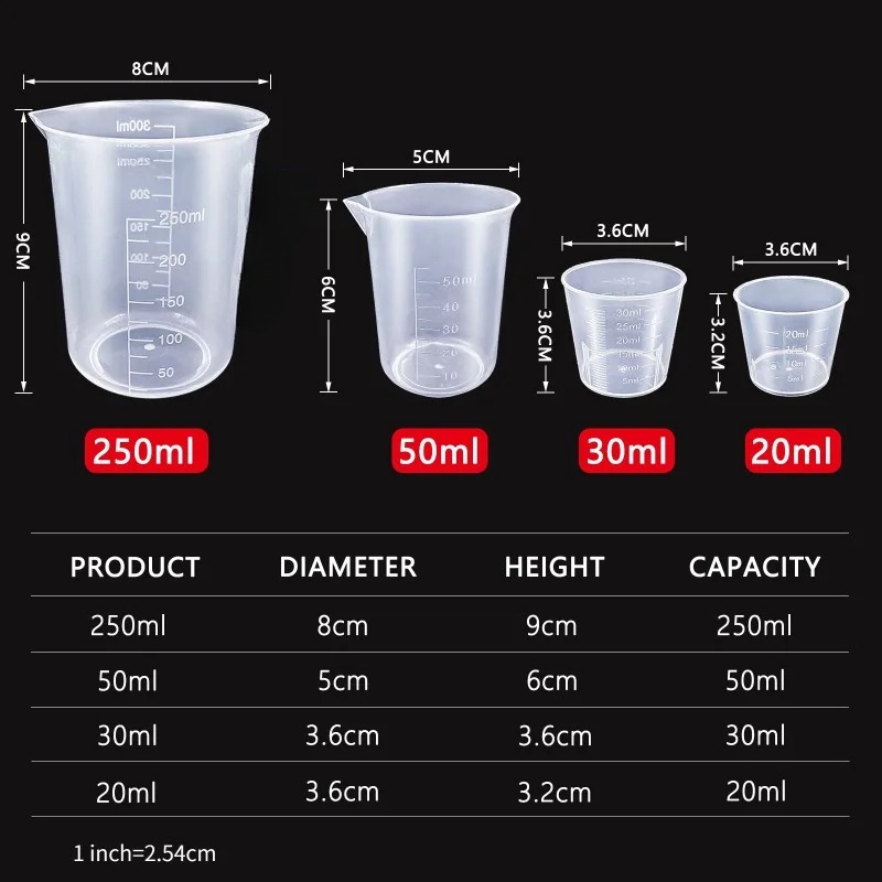 6Pcs Plastic Measuring Cups Se - Kitchen Baking Kit review and price
