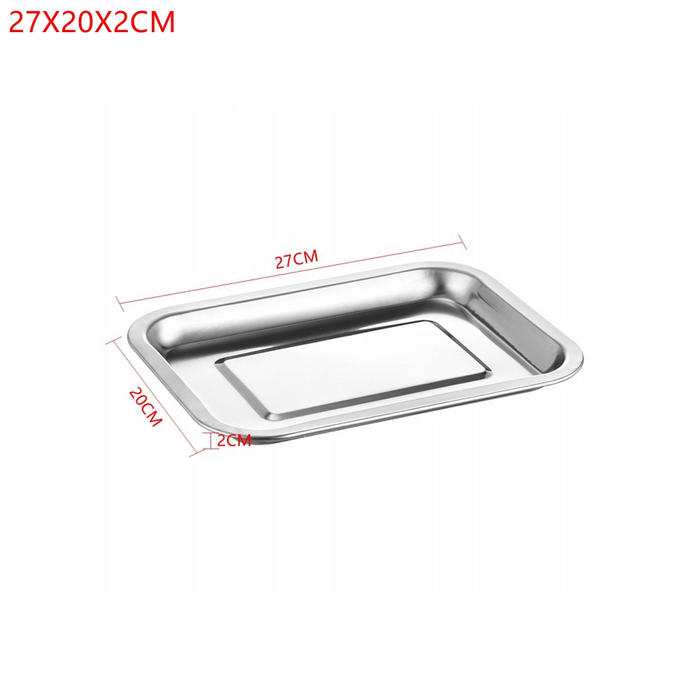 1PCS Stainless Steel Food Tray - Kitchen Baking Dishes review and price