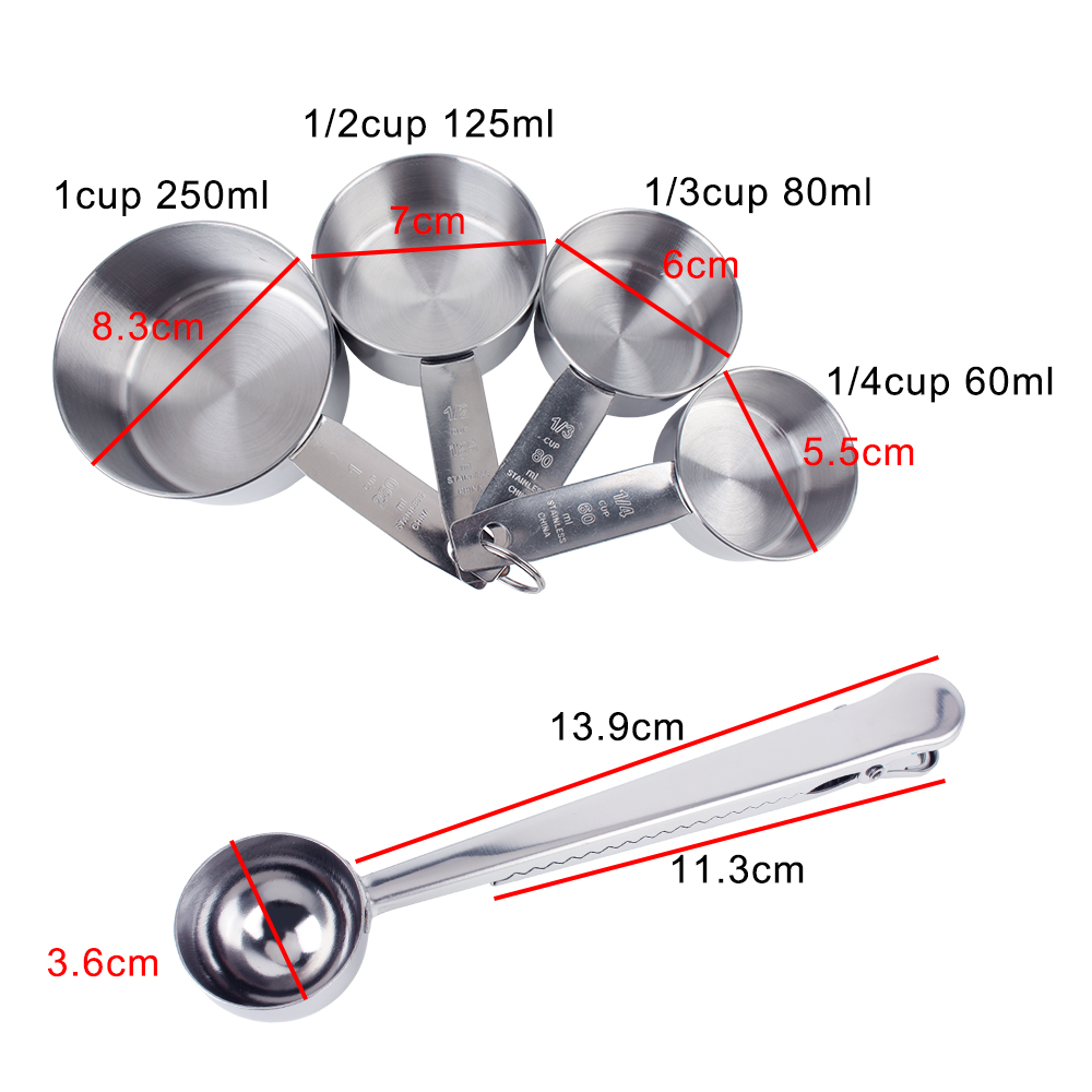 Stackable Measuring Cups and S - Kitchen Baking Kit review and price
