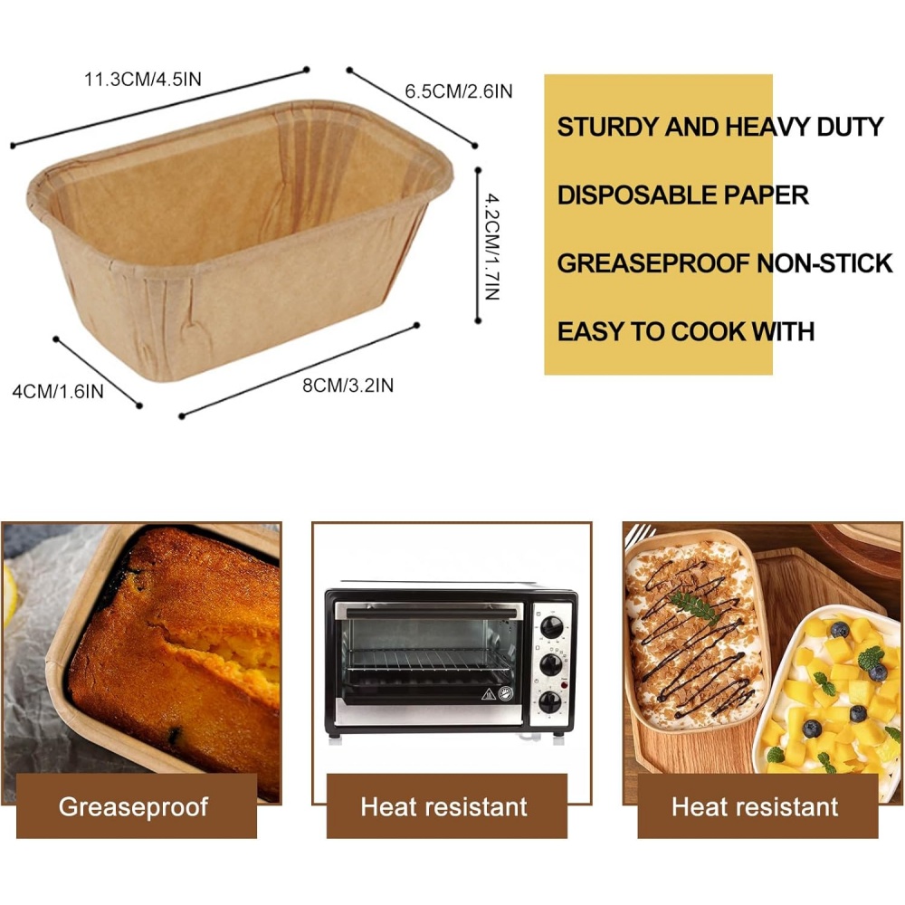 50pcs Disposable Cake Moulds,  - Kitchen Baking Dishes review and price