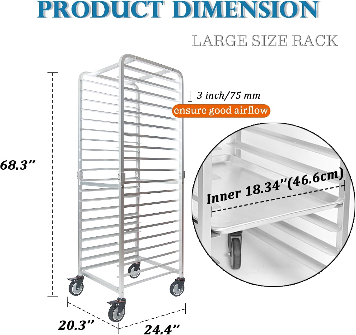 Commercial 20 Tier Stainless S - Kitchen Baking Pan Organizer review and price