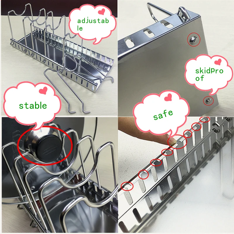 304 Stainless Steel Adjustable - Kitchen Baking Pan Organizer review and price